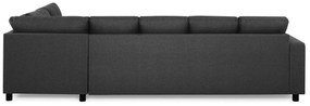 Γωνιακός Καναπές Scandinavian Choice C173, Μαύρο, Γκρι, 300x195x92cm, 130 kg, Πόδια: Πλαστική ύλη | Epipla1.gr
