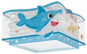 Πλαφονιέρα Παιδικό Φωτιστικό Οροφής 63476 Little Shark Ango-63476-Μπλε 63476