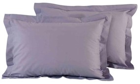 Μαξιλαροθήκες Σετ 2τμχ 1009 Best Colors Lila Das Home 50Χ70 100% Cotton