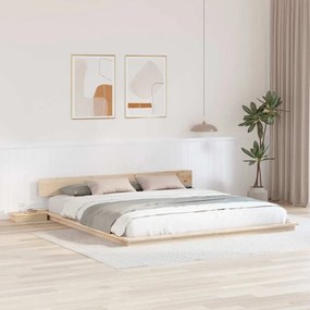 vidaXL Σκελετός Κρεβατιού Καφέ 180 x 200 cm ξύλο