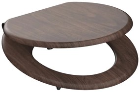SCHÜTTE Κάλυμμα Λεκάνης DARK WOOD με Soft Close από MDF
