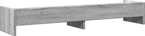 vidaXL Βάση Οθόνης Γκρι Sonoma 100x24x16 εκ. από Επεξεργασμένο Ξύλο