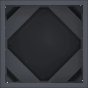 vidaXL Γλάστρα 2 τμχ. Ανθρακί 30 x 30 x 30 cm Ατσάλι
