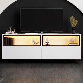 Έπιπλο Τηλεόρασης Λευκό CUZEDE 180x32x67