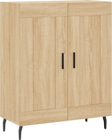vidaXL Ντουλάπι Sonoma δρυς 69,5 x 34 x 180 εκ. από Επεξεργασμένο Ξύλο