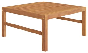 vidaXL Τραπέζι Κήπου 63 x 63 x 30 εκ. από Μασίφ Ξύλο Teak