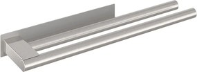 vidaXL Ράφι Πετσέτας Ασημί 40 x 9 x 4 εκ Ανοξείδωτο ατσάλι