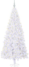 vidaXL Τεχνητό Χριστουγεννιάτικο Δέντρο Λευκό 180 cm PVC και Ατσάλι