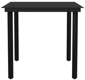 vidaXL Σετ Τραπεζαρίας Κήπου 5 Τεμαχίων Μαύρο