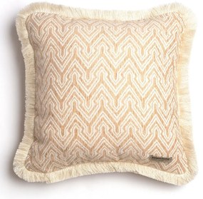 Μαξιλαροθήκη Διακοσμητική Tymfi Trimming Beige-Ecru Aslanis Home 45X45 Βαμβάκι-Chenille