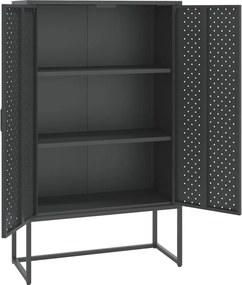 vidaXL Ντουλάπι Ανθρακί 80 x 35 x 135 εκ. από Ατσάλι