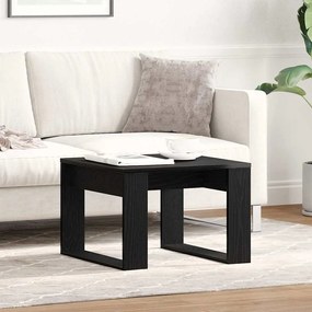 vidaXL Μαύρο Τραπεζάκι Δρυός - 50x50x35 εκ., Φτιαγμένο από Τεχνικό Ξύλο