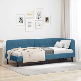 vidaXL Κρεβάτι Γωνίας Μπλε 80 x 200 cm Βελούδο