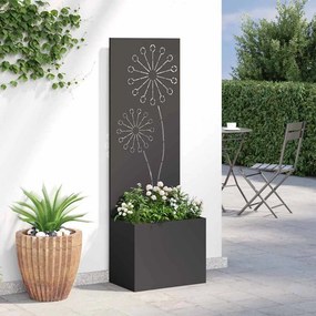 vidaXL Οθόνη Ιδιωτικότητας Κήπου Μαύρο 50 x 32 x 150 εκ