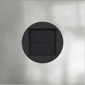 vidaXL Ηλιακό LED Φως Δρόμου 2 pcs Θερμό λευκό 18 x 18 x 80 εκ.