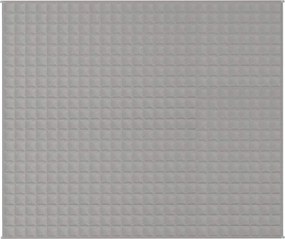 vidaXL Κουβέρτα Βαρύτητας Γκρι 220 x 260 εκ. 11 κ. Υφασμάτινη