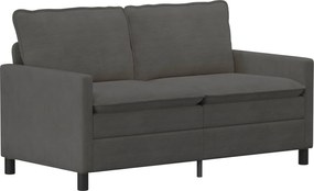vidaXL Σετ Καναπέ 2 pcs Σκούρο Γκρι Ύφασμα