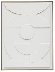 Wall deco Louna white-natural mdf 55x4x75cm 55x4x75 εκ.