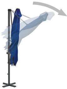 Ομπρέλα Κρεμαστή Αζούρ Μπλε 250 x 250 εκ. με Ιστό Αλουμινίου - Μπλε