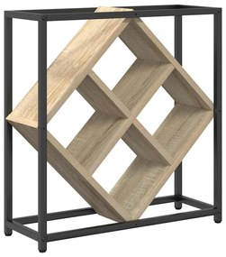 vidaXL Ράφι κρασιών Sonoma Oak 51x18x52,5 εκ. Κατασκευασμένο από ξύλο με επεξεργασία