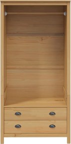 vidaXL Ντουλάπι με ράφι HILL Μέλι Καφέ 84 x 50 x 170 εκ Στερεό πεύκο