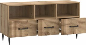 vidaXL Ντουλάπι TV 102 x 34,5 x 50 εκ. Artisan Δρυς Επεξεργασμένο Ξύλο