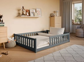 Παιδικό Κρεβάτι Montessori MATI 140x200 - graphite