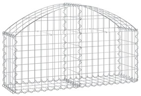 vidaXL Συρματοκιβώτιο Τοξωτό 100x30x40/60εκ. από Γαλβανισμένο Χάλυβα