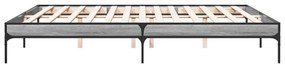 vidaXL Πλαίσιο Κρεβατιού Γκρι Sonoma 200x200 εκ. Επεξ. Ξύλο &amp; Μέταλλο