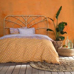 Σεντόνια Μονά (Σετ) Nima Bed Linen Imane Deep Orange Πορτοκαλί ΜΕ ΛΑΣΤΙΧΟ 100x200+32