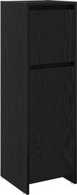 vidaXL Ντουλάπι Μπάνιου Μαύρη Οξυά 30 x 30 x 95 cm Επεξεργασμένο ξύλο