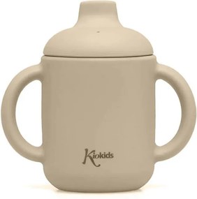 Ποτήρι Εκπαιδευτικό Σιλικόνης 120ml Kiokids Μπεζ 4253