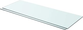 vidaXL Ράφια Πάνελ 2 τεμ. Διάφανα 80 x 30 εκ. Γυάλινα