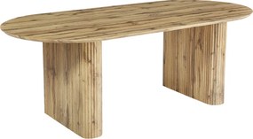 Τραπέζι Nembou pakoworld mdf σε oak απόχρωση 210x100x76εκ
