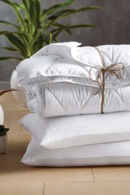 Μαξιλάρι με υποστήριξη αυχένα από βαμβάκι και εσωτερική γέμιση Λευκό 50x70 cm