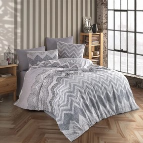 Σεντόνια Αθηνά 405 (Σετ 4τμχ) Grey DimCol Queen Size 240x270cm Βαμβάκι-Πολυέστερ