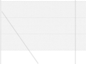 vidaXL Φράχτης Εξαγώνου Γκρι 1,5 x 10 m PVC