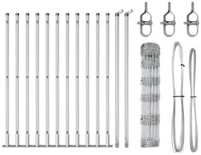 vidaXL Στύλος Περιφράξεων Γαλβανισμένο 25 x 0,8 m Ατσάλι