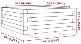 ΖΑΡΝΤΙΝΙΕΡΑ ΚΑΦΕ ΚΕΡΙΟΥ 60X60X26,5 ΕΚ. ΑΠΟ ΜΑΣΙΦ ΞΥΛΟ ΠΕΥΚΟΥ 847300