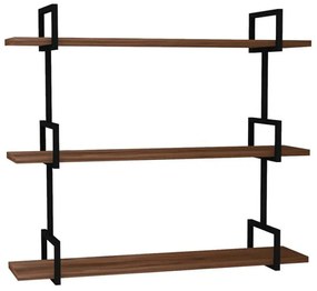 Ραφιέρα Τοίχου Uras 835PUQ1635 87x22,5x76cm Walnut-Black