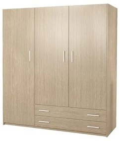 Intrahome Ντουλάπα τρίφυλλη σε δρυς χρώμα 150x60x180 Intrahomesa-00652483
