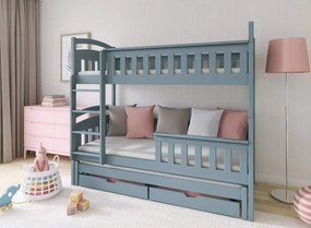 HARRIET 90x200 grey bunk bed Lano Furniture