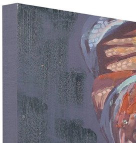Πίνακας σε καμβά με γυναικεία φιγούρα 80x80εκ