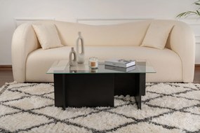 Τραπεζάκι Σαλονιού Ξύλο Μαύρο CEBIR 105x65x40