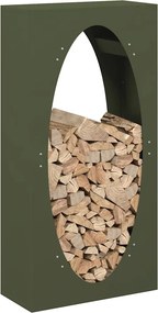 vidaXL Ράφι Καυσόξυλων 50x23x100 εκ. Χάλυβας ψυχρής έλασης