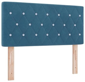 vidaXL Βελούδινο Κεφαλάρι Argyle Σκούρο Μπλε 100 cm Βελούδο