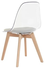 Καρέκλα Τραπεζαρίας DKD Home Decor Γκρι Ξύλο Πολυανθρακικό 54 x 47 x 81 cm