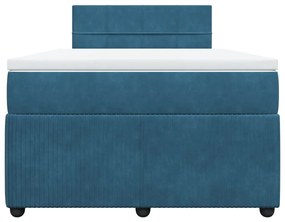 ΚΡΕΒΑΤΙ BOXSPRING ΜΕ ΣΤΡΩΜΑ ΜΠΛΕ 120X190 ΕΚ. ΒΕΛΟΥΔΙΝΟ 3287690