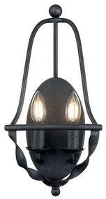Απλίκα Φωτιστικό Τοίχου 2xE14  Bradbury  Elstead Lighting QZ-BRADBURY2-GK Γκρι