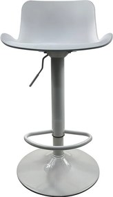 Σκαμπό Bar ArteLibre QUERIDA Λευκό PP/Μέταλλο 44x45x58/81-79/102cm